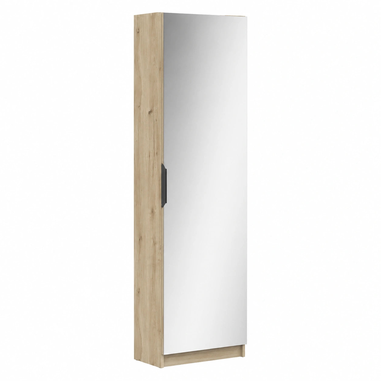 Miroir, avec rangement, en chêne, 50 x 180 x 21 cm, pour l’entrée ou la chambre