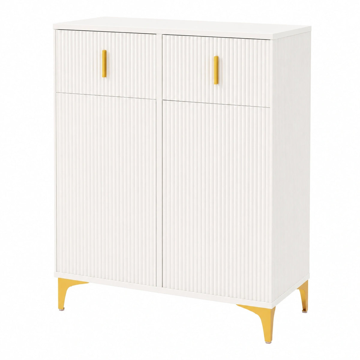 Meuble à chaussures, avec rangement, avec tiroirs, avec portes, coloris blanc, pour l’entrée ou le couloir