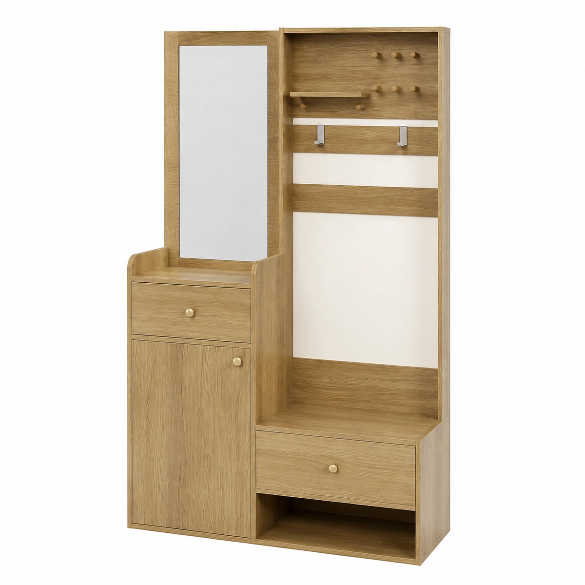 Étagère, réglable, avec rangement, avec tiroirs, 105 x 38 x 180 cm, pour les espaces de vie