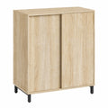 Armoire, en acier, avec étagères, avec portes coulissantes, avec portes, 80 x 40 x 93 cm, pour la chambre