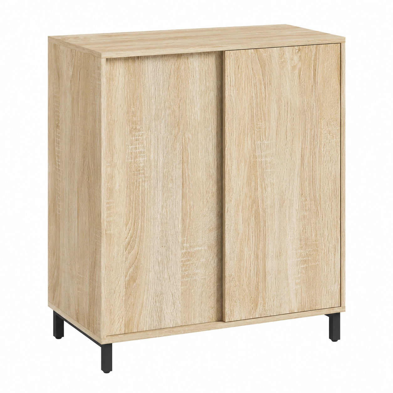 Armoire, en acier, avec étagères, avec portes coulissantes, avec portes, 80 x 40 x 93 cm, pour la chambre