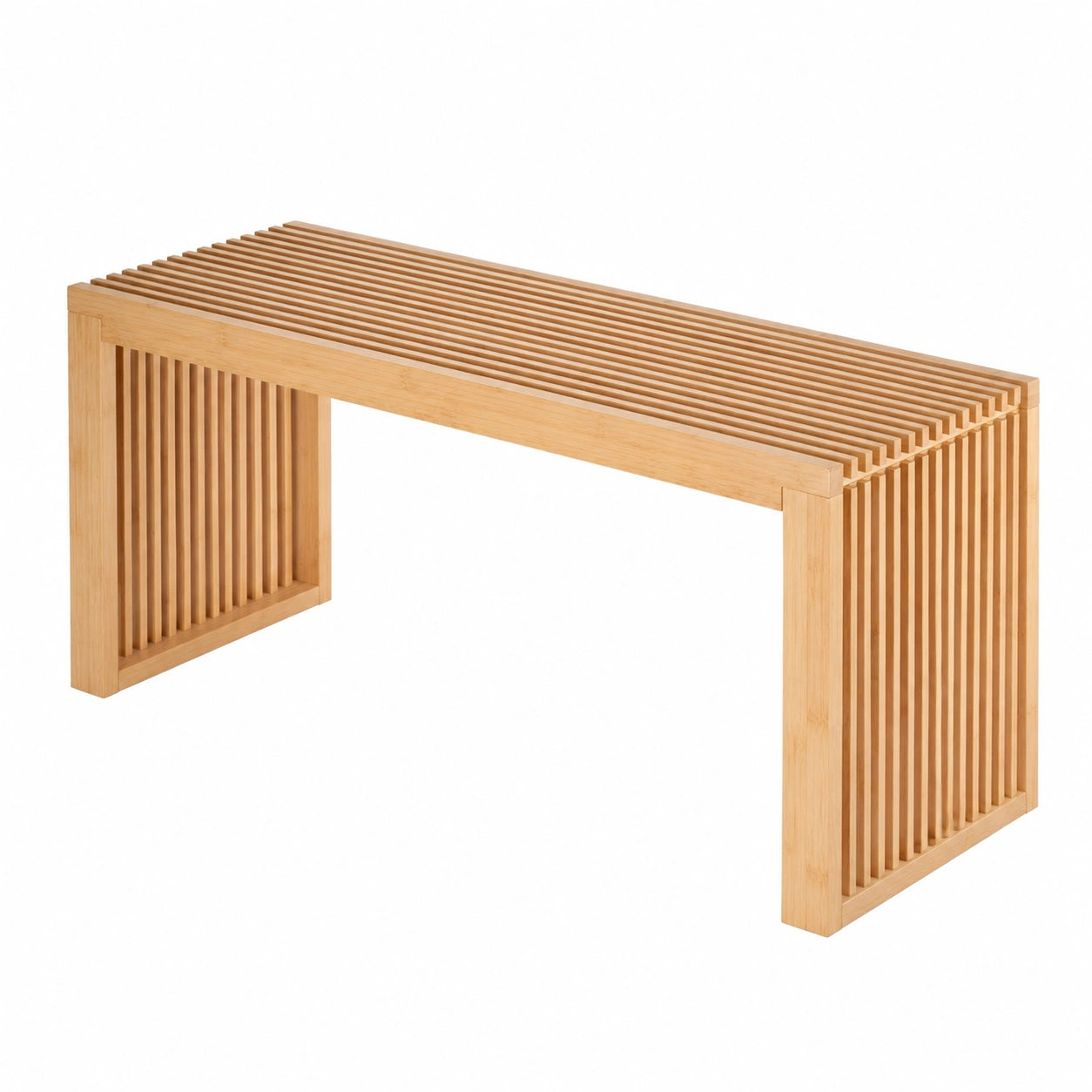 Banquette, en bambou, pour l’entrée ou le salon