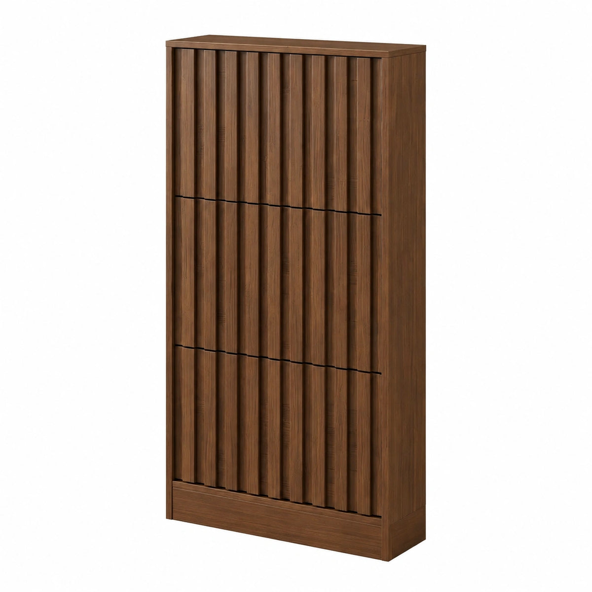Meuble à chaussures, réglable, avec étagères, coloris marron, 60 x 24 x 122 cm, pour l’entrée ou le couloir